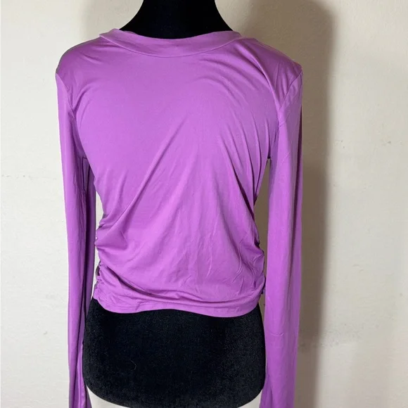 Free People Movement On Point Reversible Layer Purple Long Sleeve Top - S & M - Picture 4 of 6